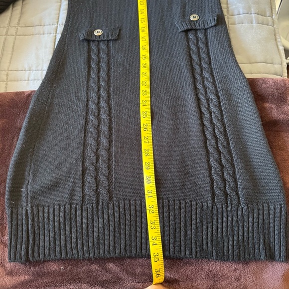 Tahari | Black Turtle Neck Sweater Dress | Size 0 - Picture 6 of 8